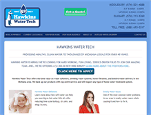 Tablet Screenshot of hawkinswater.com